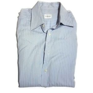 Ermenegildo Zegna blue and white Dress shirt